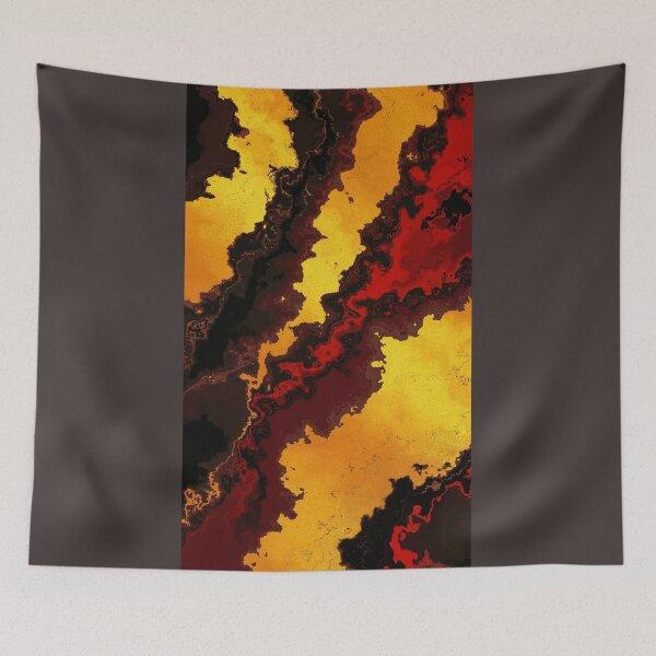 Item preview, Abstract red and gold marbled texture  designed and sold by ScreenPin.