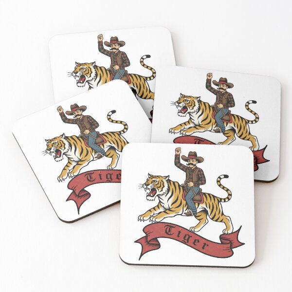 Item preview, Cowboy Riding Tiger designed and sold by CrispyMeowsart.