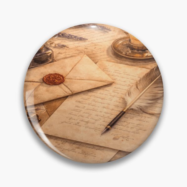 Item preview, Cottagecore Letters Wax Seal – Vintage Quill Lavender Stationery Art designed and sold by ArtFreshStudio.