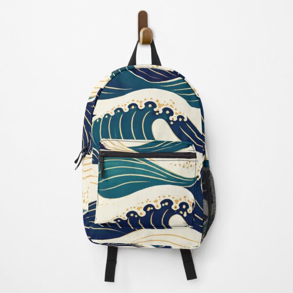 Item preview, Japanese Ocean Waves Seamless Pattern designed and sold by Raddoodles.