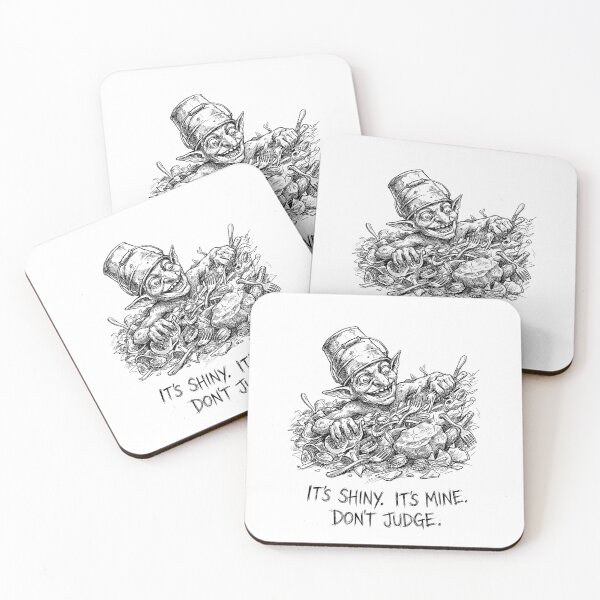 Item preview, The Garbage Hoard King - Funny DnD Goblin Monster designed and sold by bapupa.