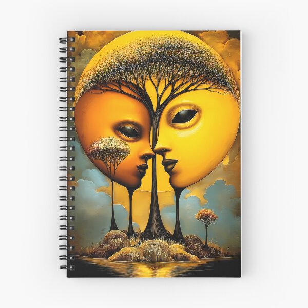 Item preview, Two faces in a tree - a surreal nature motif designed and sold by WhimsyArt ○ byGTL.