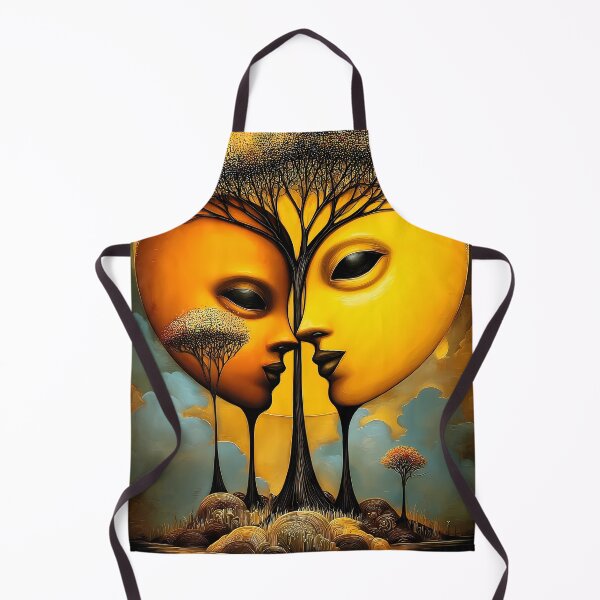 Item preview, Two faces in a tree - a surreal nature motif designed and sold by WhimsyArt ○ byGTL.