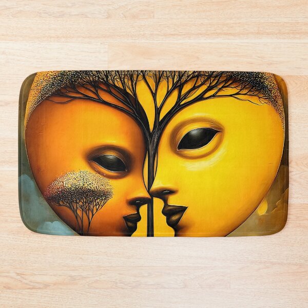 Item preview, Two faces in a tree - a surreal nature motif designed and sold by WhimsyArt ○ byGTL.