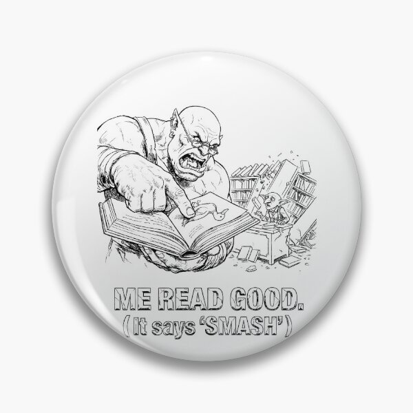 Item preview, The Literate Barbarian - Funny DnD Orc Creature designed and sold by bapupa.
