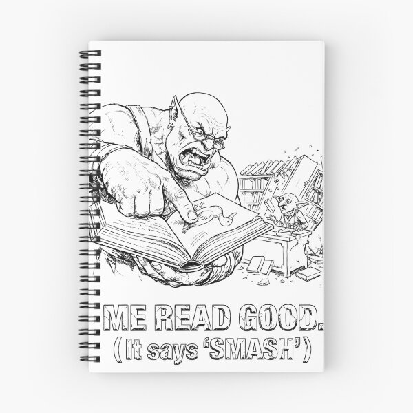 Item preview, The Literate Barbarian - Funny DnD Orc Creature designed and sold by bapupa.