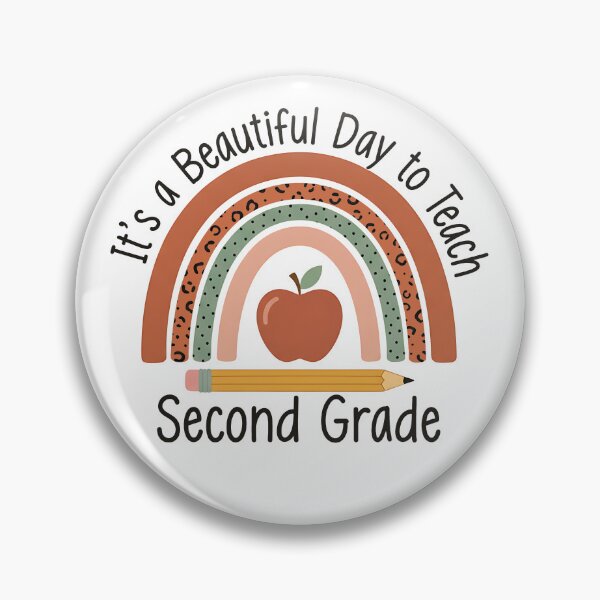 Item preview, It's a Beautiful Day to Teach Second Grade designed and sold by CrispyMeowsart.