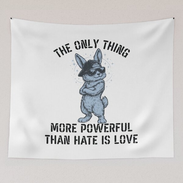 Item preview, The Only Thing More Powerful Than Hate Is Love – Inspirational Quote Graphic Tee & Gifts designed and sold by Teetreasure2.