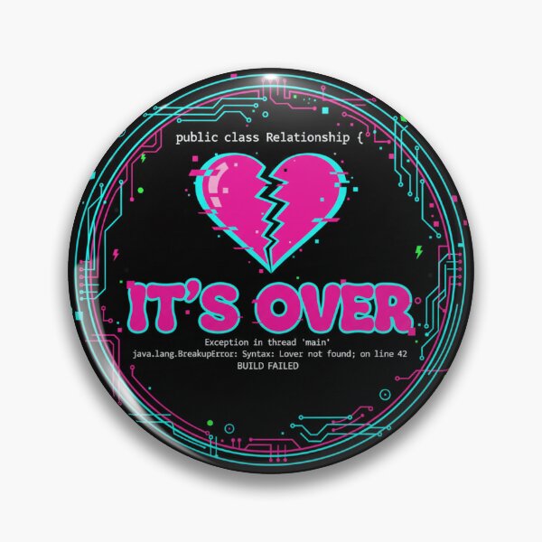 Item preview, Relationship Build Failed Coding Error Sticker | Cyberpunk Breakup Joke designed and sold by mdj96.