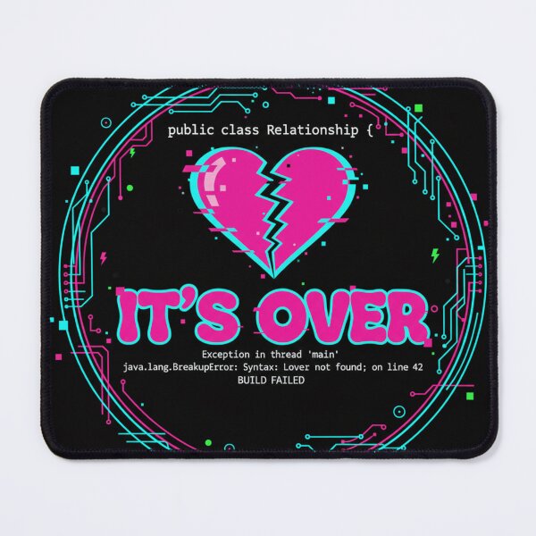Item preview, Relationship Build Failed Coding Error Sticker | Cyberpunk Breakup Joke designed and sold by mdj96.