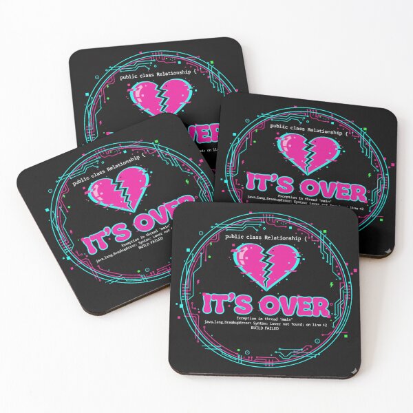 Item preview, Relationship Build Failed Coding Error Sticker | Cyberpunk Breakup Joke designed and sold by mdj96.