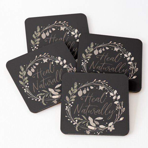 Item preview, Heal Naturally – Botanical Wellness Quote Design designed and sold by guchieworldcollection.