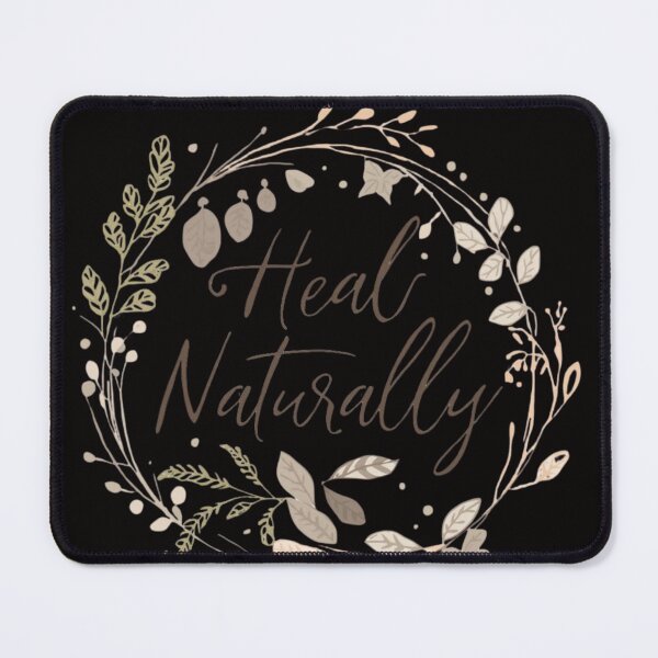 Item preview, Heal Naturally – Botanical Wellness Quote Design designed and sold by guchieworldcollection.