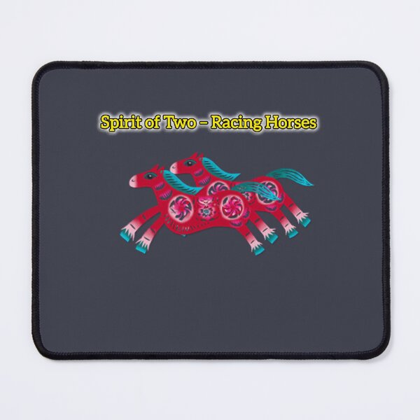 Item preview, Twin Horses in Full Gallop – Wild Freedom Art designed and sold by VeenaArtStudio.