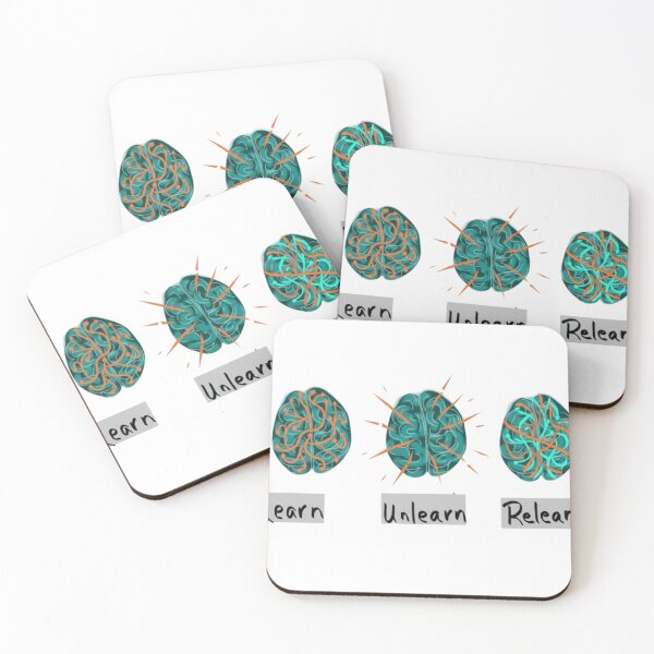 Item preview, Learn Unlearn Relearn Neuroplasticity Brain Art designed and sold by JossDesign15.