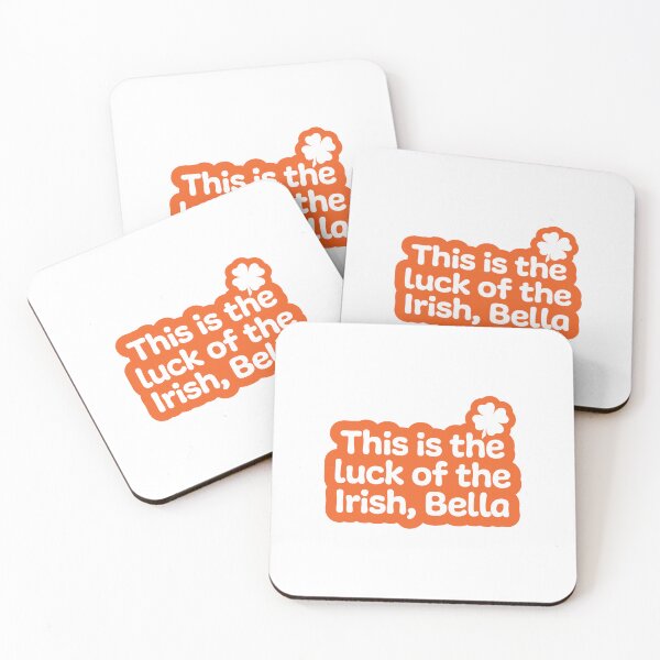 Item preview, This is the Luck of the Irish Bella | White on Orange designed and sold by annemyne.