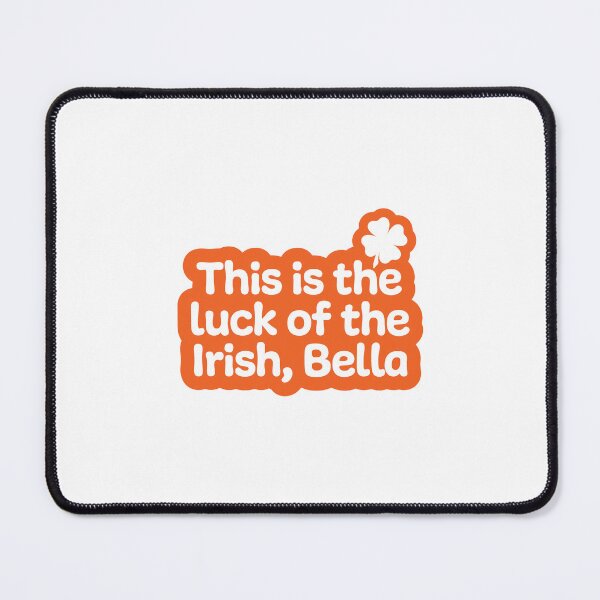 Item preview, This is the Luck of the Irish Bella | White on Orange designed and sold by annemyne.