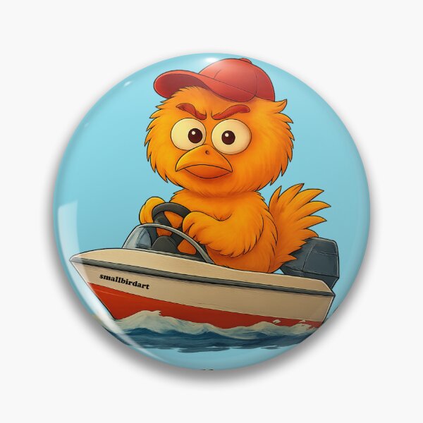 Artikelvorschau, Small boat. Big wave. Fast and fully paid. – Speedboat Bird Design entworfen und verkauft von smallbirdart.