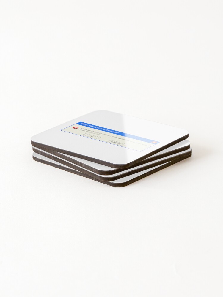 Thumbnail 4 of 5, Coasters (Set of 4), Sleep Paralysis error designed and sold by RemonMichel.