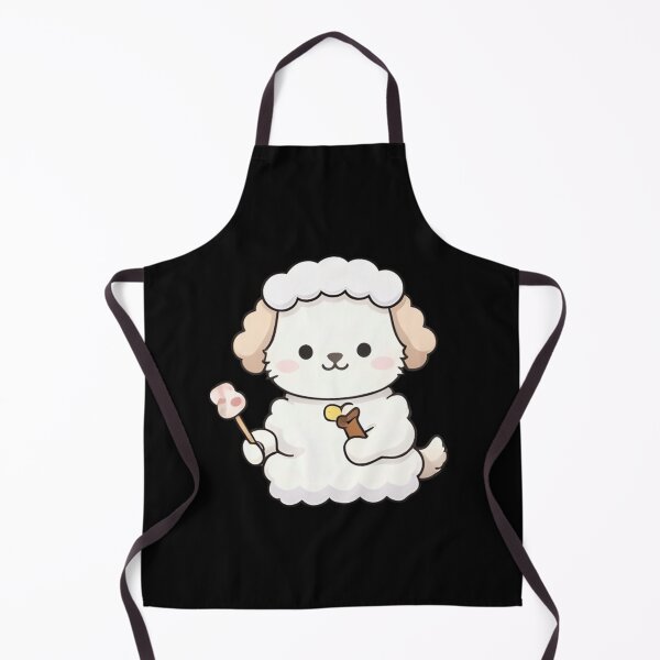 Item preview, Kawaii Fluffy Poodle Dog with Toasted Marshmallow designed and sold by Trendora90.