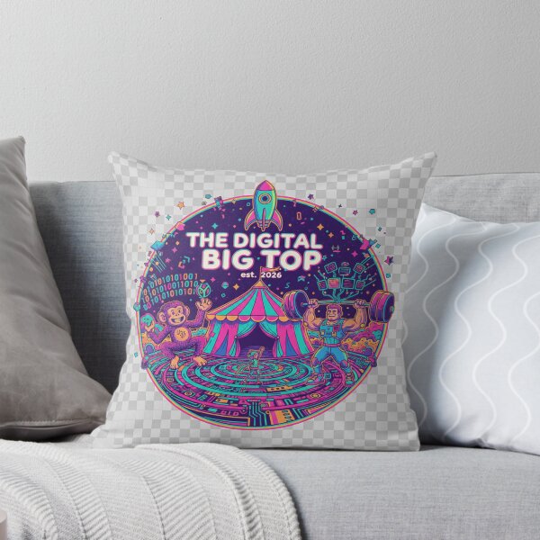 Item preview, The Digital Big Top 2026 Cyber Circus Sticker | Neon Futuristic Carnival designed and sold by mdj96.