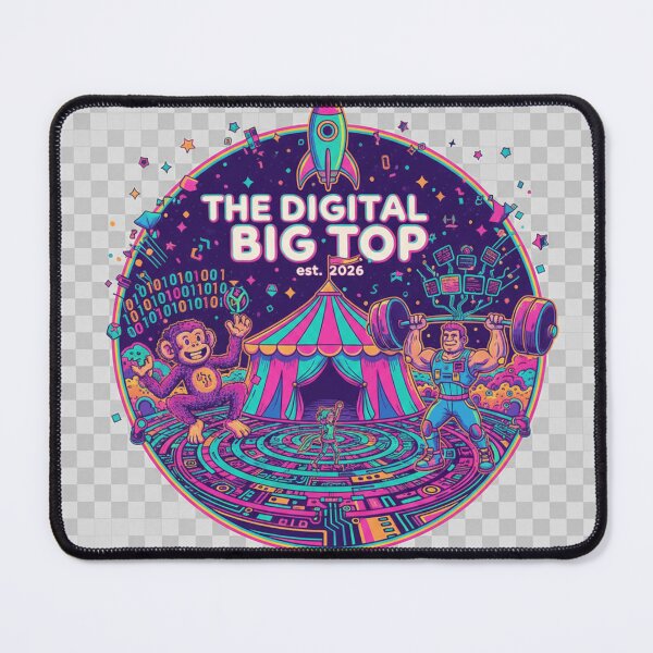 Item preview, The Digital Big Top 2026 Cyber Circus Sticker | Neon Futuristic Carnival designed and sold by mdj96.