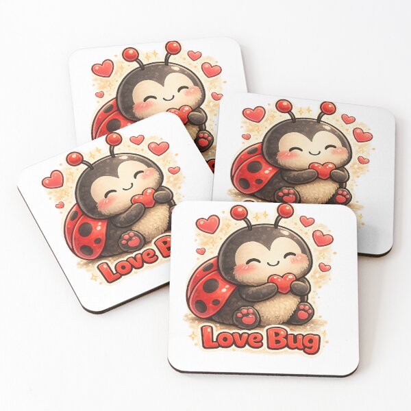 Item preview, Love Bug Cute Ladybug Valentine Design designed and sold by GeaSupplyStudio.