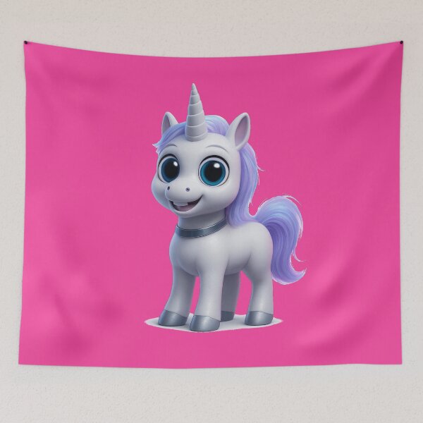 Item preview, Cute Unicorn (White) designed and sold by NubesDesignCH.