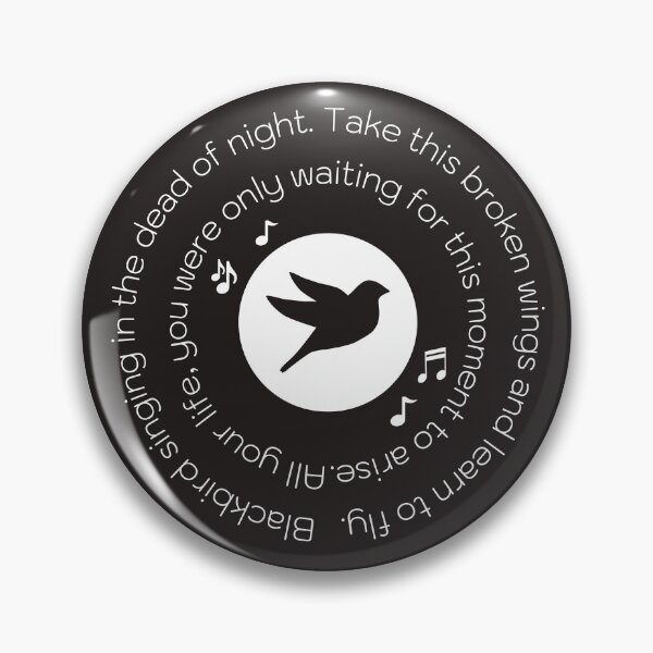 Artikelvorschau, Amsel singt mitten in der Nacht, Amsel Beatles, Beatles Lyrics Hippie, Musikliebhaber Geschenk entworfen und verkauft von sirina2796.