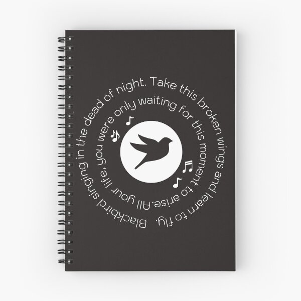 Artikelvorschau, Amsel singt mitten in der Nacht, Amsel Beatles, Beatles Lyrics Hippie, Musikliebhaber Geschenk entworfen und verkauft von sirina2796.