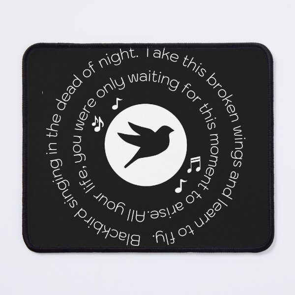 Item preview, Blackbird Singing In The Dead Of Night, Blackbird Beatles, Beatles Lyrics Hippie, Music Lovers Gift designed and sold by sirina2796.