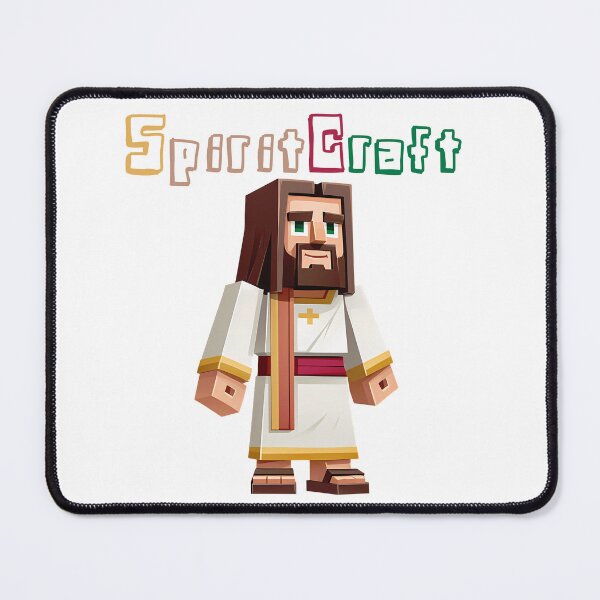 Item preview, SpiritCraft Minecraft Jesus - Cute Blocky Lego Style Art Print designed and sold by DesignArtist.ia.