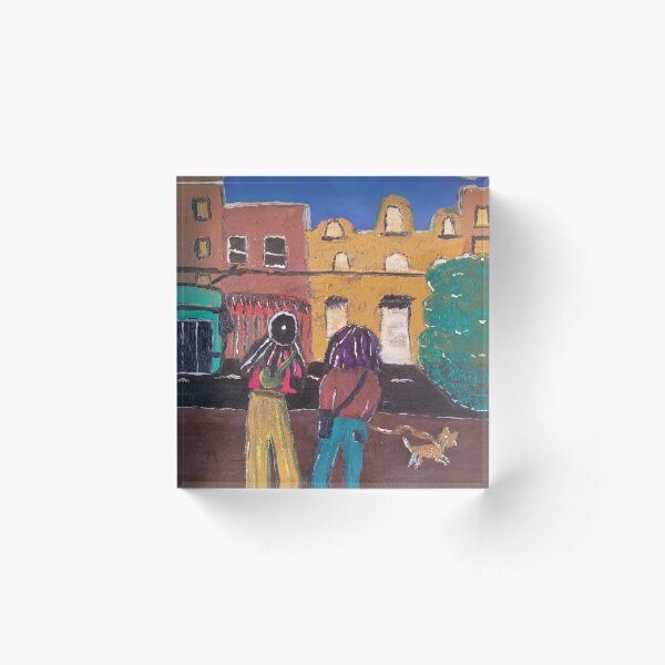 Item preview, Walking The Dog in Prahran designed and sold by FiHoneymanArt.