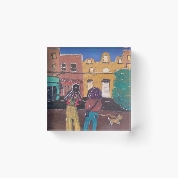 Item preview, Walking The Dog in Prahran designed and sold by FiHoneymanArt.