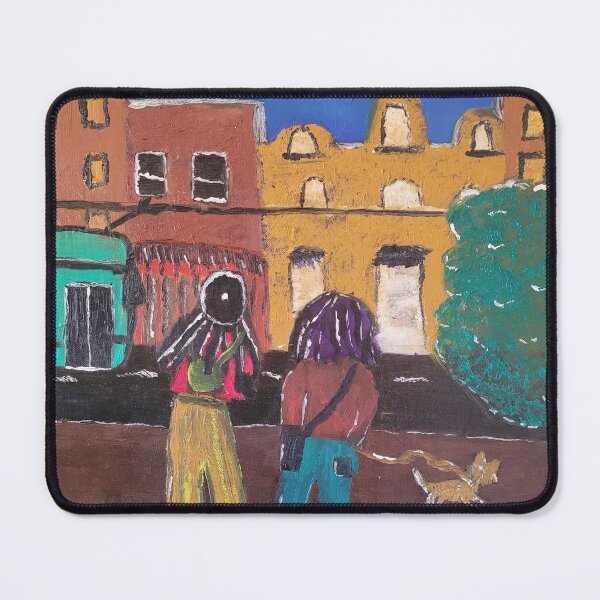 Item preview, Walking The Dog in Prahran designed and sold by FiHoneymanArt.