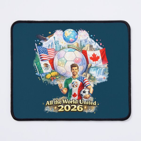 Item preview, All The World United 2026 Football Design designed and sold by Tender Flower Clothing.