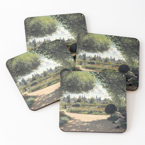 Item preview, Adolphe Monet Reading in the Garden designed and sold by artdesignsnow.