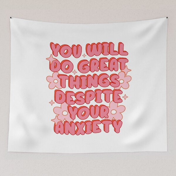 Item preview, you will do great things despite your anxiety - motivational quote design designed and sold by JinxyArtistry.