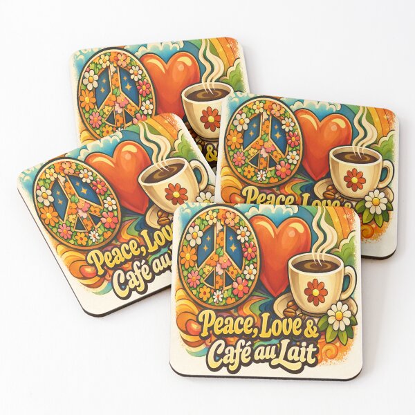 Item preview, Peace, Love, & Cafe' au Lait designed and sold by Peace,love,andbeaches.