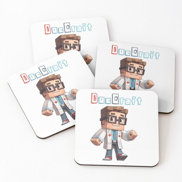 Item preview, DocCraft Minecraft Doctor - Cute Blocky Lego Style Art Print designed and sold by DesignArtist.ia.