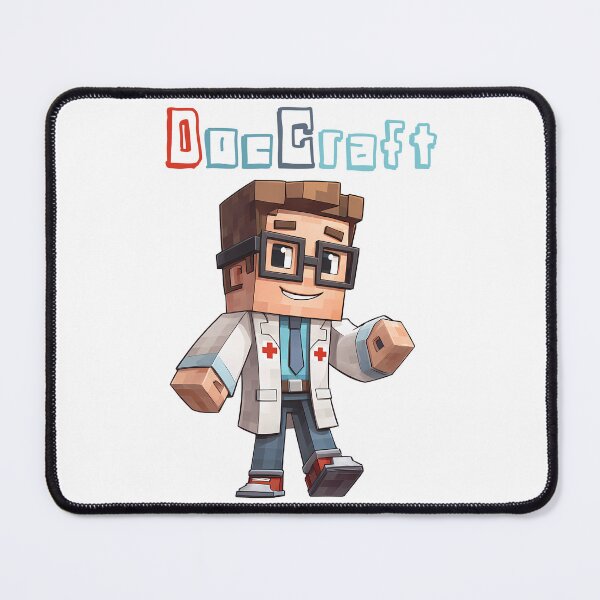 Item preview, DocCraft Minecraft Doctor - Cute Blocky Lego Style Art Print designed and sold by DesignArtist.ia.