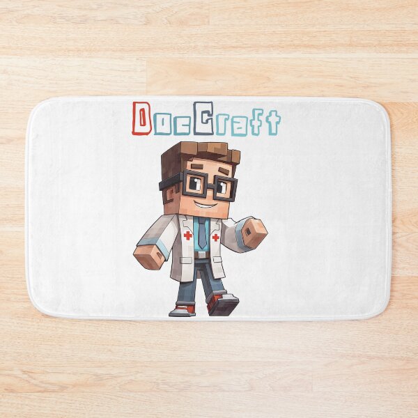 Item preview, DocCraft Minecraft Doctor - Cute Blocky Lego Style Art Print designed and sold by DesignArtist.ia.