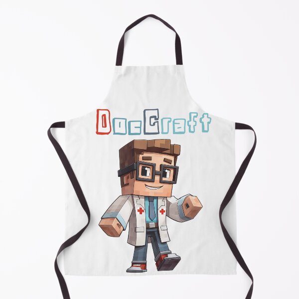Item preview, DocCraft Minecraft Doctor - Cute Blocky Lego Style Art Print designed and sold by DesignArtist.ia.