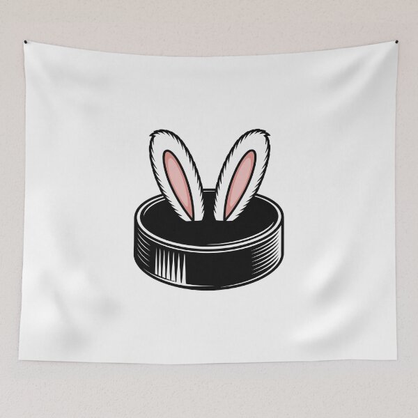 Item preview, Bunny Ears in hockey puck designed and sold by jkrphoto.