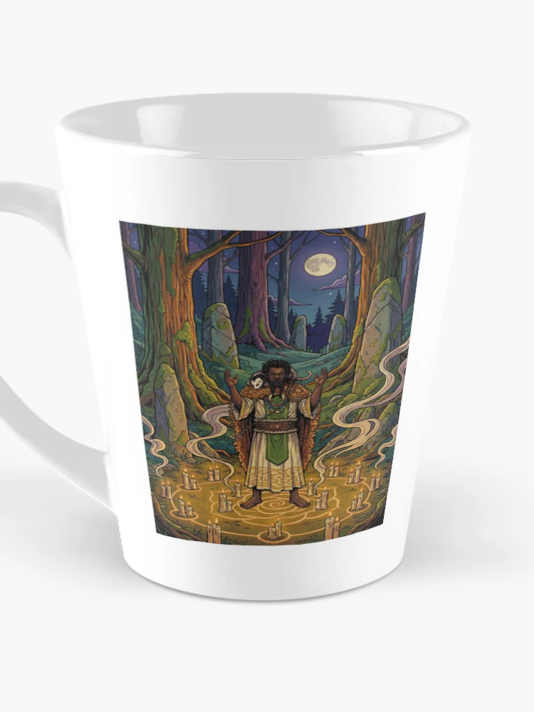 Thumbnail 3 of 4, Coffee Mug, Geomancer Ritual designed and sold by Reve-Rustique.