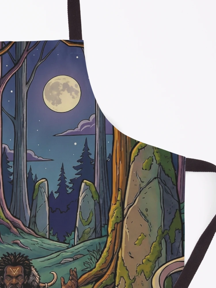 Thumbnail 3 of 6, Apron, Geomancer Ritual designed and sold by Reve-Rustique.