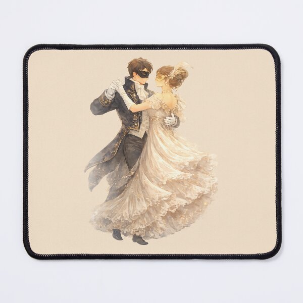 Item preview, Masquerade Waltz – Regency Dancing Couple Illustration designed and sold by BumbleVee ☀️.