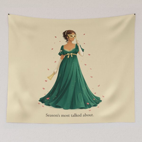 Item preview, Season’s Most Talked About – Regency Scandal Masquerade Art designed and sold by BumbleVee ☀️.