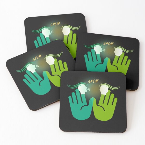 Item preview, Speak – Funny Green Hand Puppet Communication Design designed and sold by Aquarius-club.