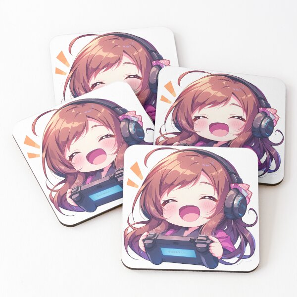 Item preview, Yugiri Zombieland Saga Anime Girl Cute Chibi Playing Video Game designed and sold by earlobejerk.